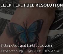 Butterfly Tattoos Designs On Foot