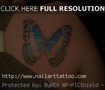 Butterfly Tattoos On Shoulder Blade