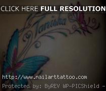 Butterfly Tattoos With Names In Them