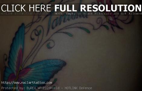 Butterfly Tattoos With Names In Them