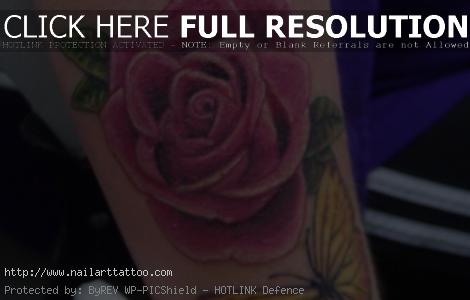 Butterfly Tattoos With Roses