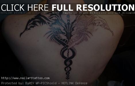 Caduceus Medical Symbol Tattoos