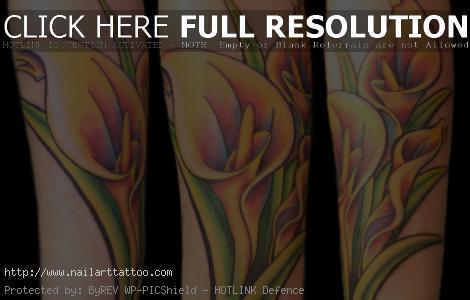 Calla Lily Flower Tattoos