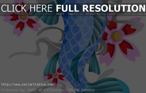 Cartoon Koi Fish Tattoos