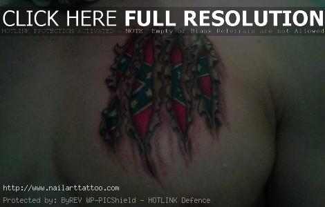 Confederate Flag Tattoos For Girls