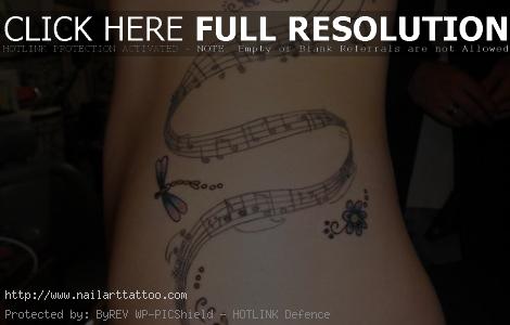 Cool Music Note Tattoos