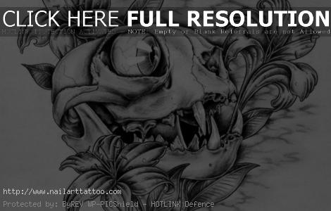 Cool Skull Tattoos Drawings