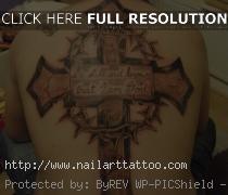 Croos Tattoos For Back