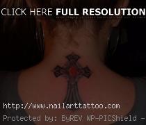 Croos Tattoos For Girls On Back