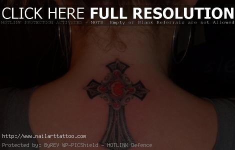 Croos Tattoos For Girls On Back