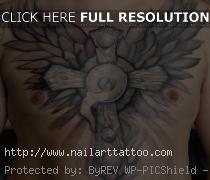 Croos Tattoos With Wings
