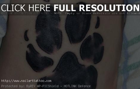 Cute Dog Paw Print Tattoos