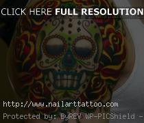 Day Of The Dead Skulls Tattoos