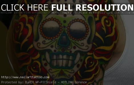 Day Of The Dead Skulls Tattoos