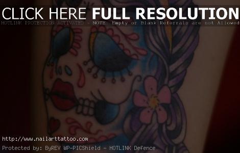 Day Of The Dead Sugar Skull Tattoos