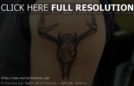 Deer Head Tattoos Designs