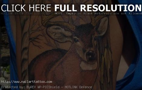Deer Hunting Tattoos Designs