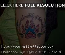 Dog Paw Tattoos Designs