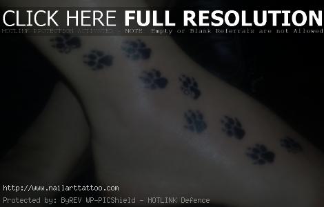 Doggie Paw Print Tattoos