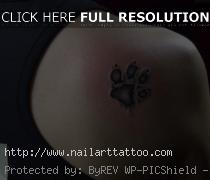 Dogs Paw Print Tattoos