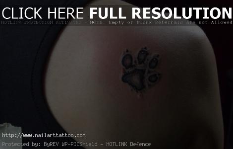 Dogs Paw Print Tattoos