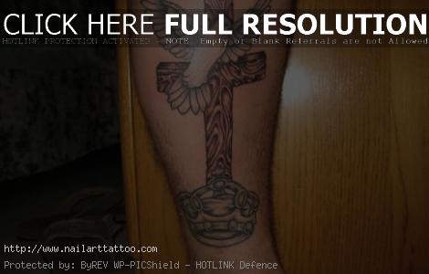 Dove And Cross Tattoos