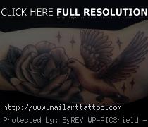 Dove And Rose Tattoos