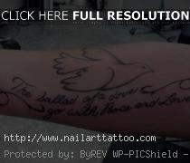 Dove Of Peace Tattoos