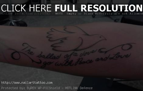 Dove Of Peace Tattoos