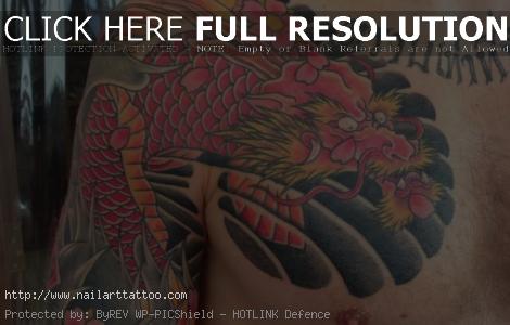 Dragon Coy Fish Tattoos