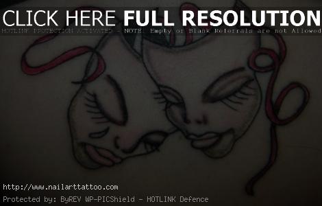 Drama Mask Tattoos Designs