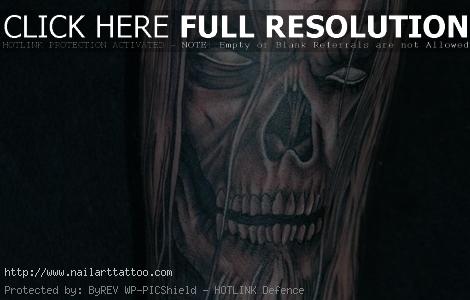 Evil Skull Tattoos Designs