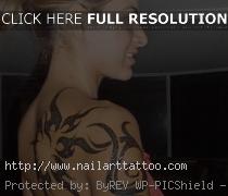 Across The Shoulder Tattoos Ffor Women