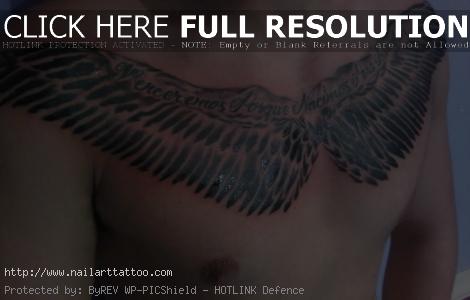 Angel Wing Tattoos For Men On Chest