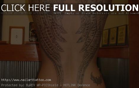 Angel Wings Tattoos For Girls On The Back