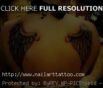 Angel Wings Tattoos On Back For Girls