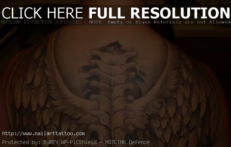 Angel Wings Tattoos On Back For Men