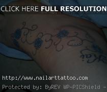 Ankle Bracelet Tattoos With Names Pictures