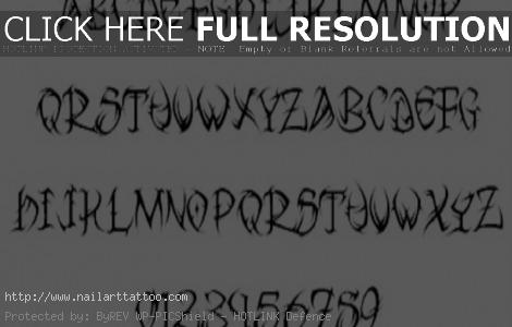 Cursive Alphabet Fonts For Tattoos