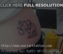 Cute Elephant Tattoos For Girls