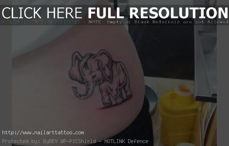 Cute Elephant Tattoos For Girls
