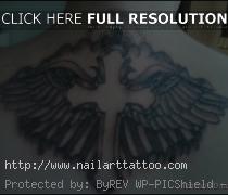 Dove And Cross Tattoos