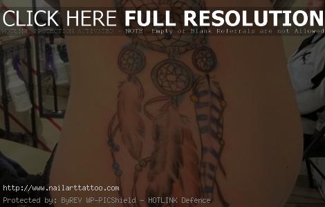 Dreamcatcher Tattoos For Girls On Side