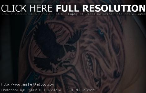 Native American Indian Wolf Tattoos