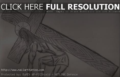 Pencil Drawings Of Crosses With Wings