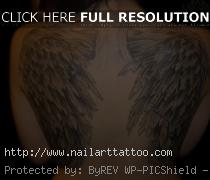 Simple Angel Wings Tattoos For Girls