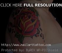 Small Black Rose Tattoos For Women
