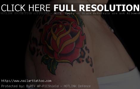 Small Black Rose Tattoos For Women