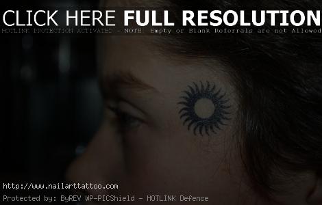Small Face Tattoos For Girls