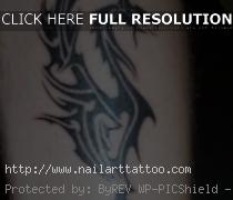 Tribal Dragon Tattoos On Leg